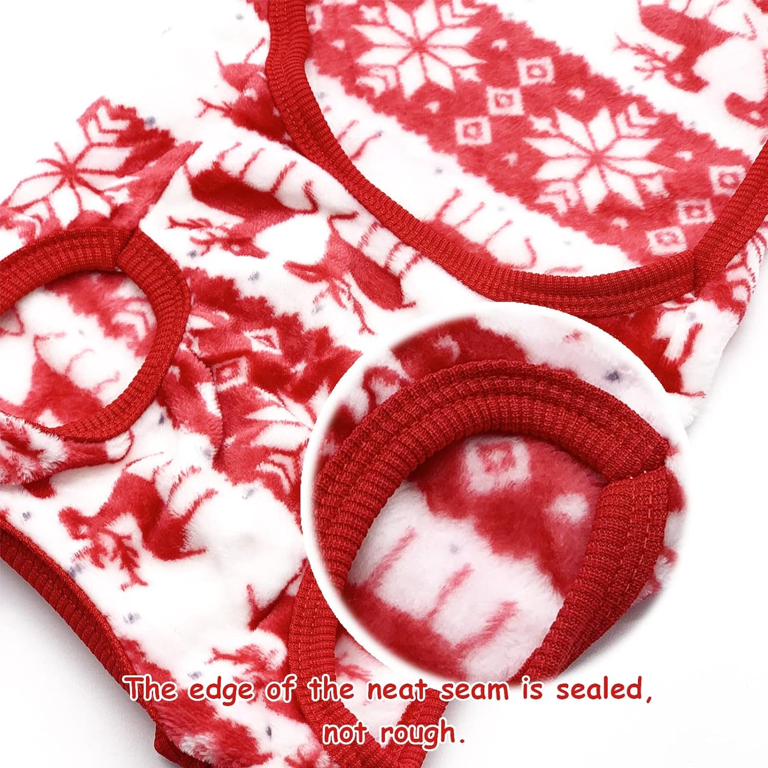 Small Dog Pet Cat Christmas Costume Sweater, Pet Supplies Costume Xmas Clothes Dog Jumpers Snowflake Elk Pattern Christmas Outfits for Dogs Puppy Kitten Cats (Large, Red Snowflake)